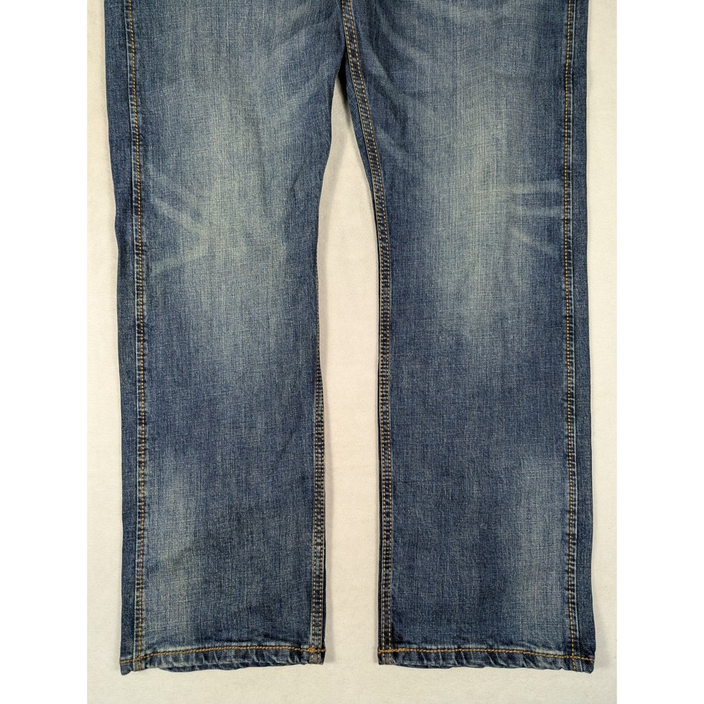 Wrangler Retro Mens Slim Straight Leg Jeans Blue Medium Wash 36 10WLT88BZ - Picture 4 of 7